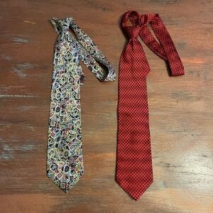 Christian Dior Monsieur & Carlos Santana Lot of 02 Ties